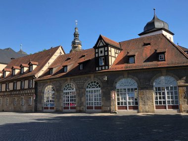 Bamberg Almanya 'sında Heumarkt Meydanı