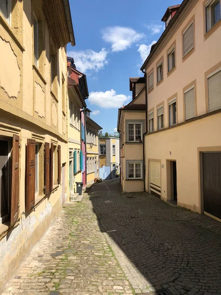 Rua Cidade Velha Bamberg Alemanha — Fotografia de Stock