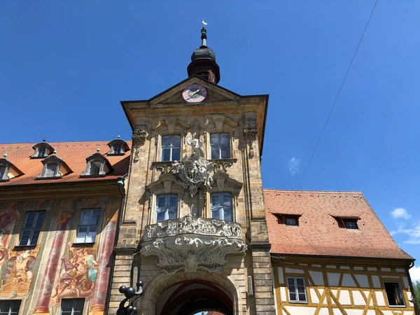 Puerta Del Antiguo Ayuntamiento Bamberg Alemania — Foto de Stock