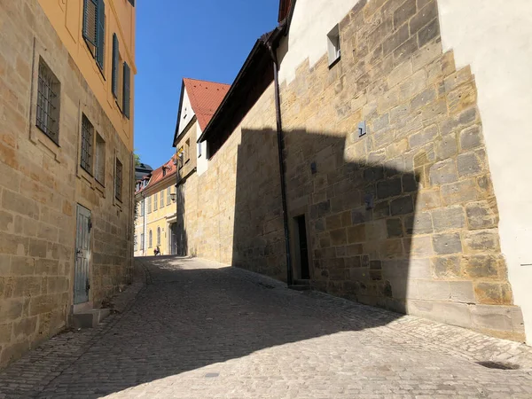 Rua Cidade Velha Bamberg Alemanha — Fotografia de Stock