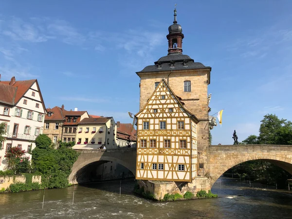 Régi Városháza Bambergben Németország — Stock Fotó