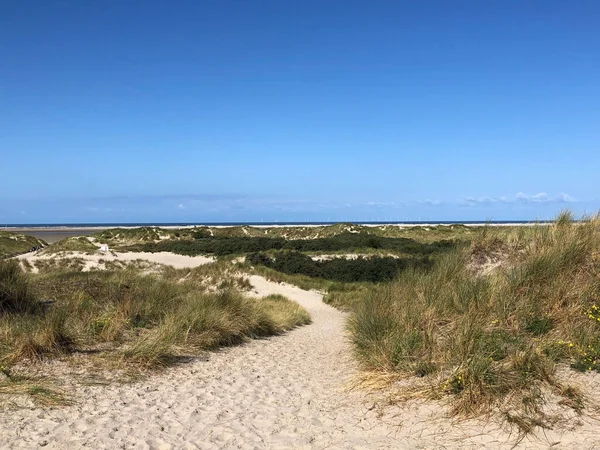 Plaża Wyspie Borkum Niemczech — Zdjęcie stockowe