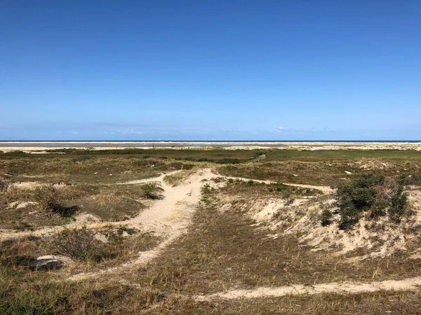 Spiaggia Sull Isola Borkum Germania — Foto Stock