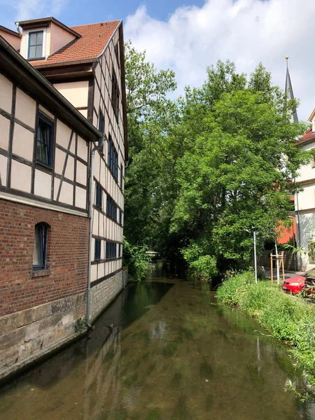 Canal Erfurt Alemania — Foto de Stock