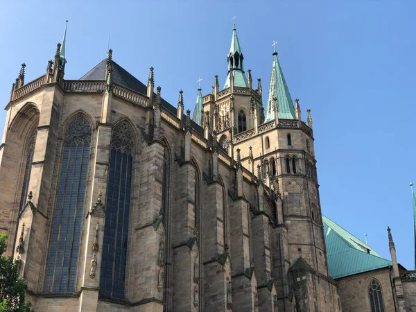 Catedral Erfurt Erfurt Alemanha — Fotografia de Stock