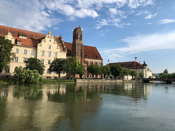 Kościół Heilig Geist Kirche Landshut Niemczech — Zdjęcie stockowe