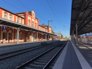 Almanya 'daki Leer (Ostfriesl) tren istasyonu