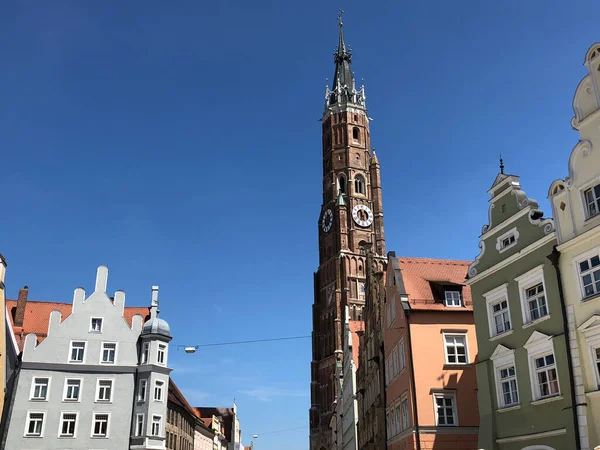 Kostel Martina Landshut Německo — Stock fotografie