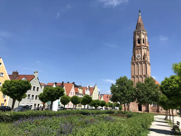 Kostel Jodoka Landshut Německo — Stock fotografie
