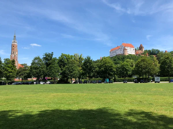 Iglesia San Martín Castillo Trausnitz Landshut Alemania — Foto de Stock