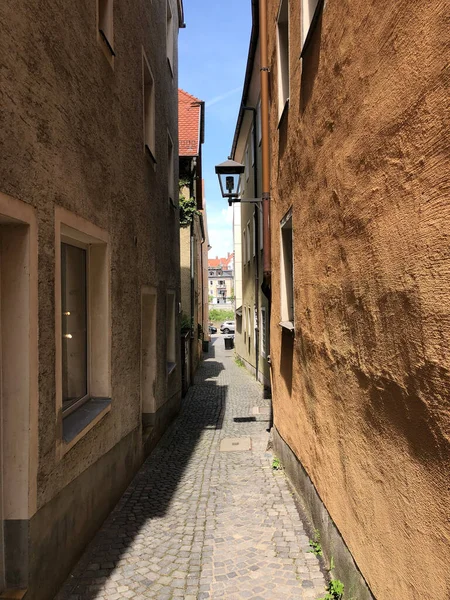 Beco Cidade Velha Regensburg Alemanha — Fotografia de Stock