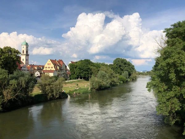 Dunaj Regensburgu Niemcy — Zdjęcie stockowe