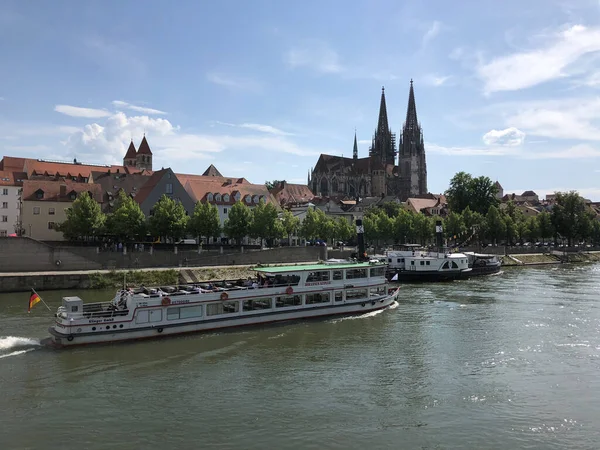 Crucero Por Río Danubio Ratisbona Alemania —  Fotos de Stock