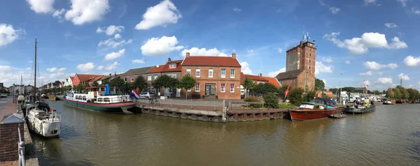 Panorama Portu Weener Niemczech — Zdjęcie stockowe