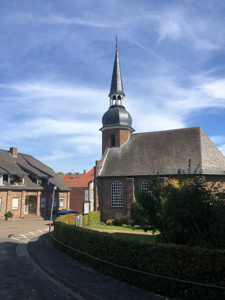 Kościół Miejski Bislich Niemczech — Zdjęcie stockowe