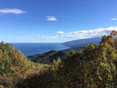 Yunanistan 'da sonbahar manzarası