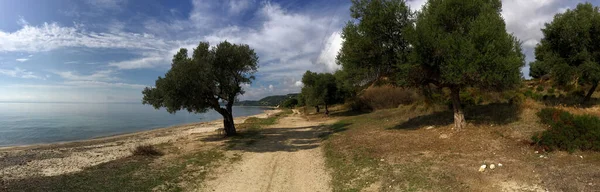 Panorama Costa Alrededor Xiropotamo Grecia — Foto de Stock