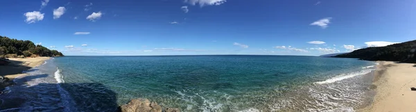 Yunanistan Rakopotamos Plajından Panorama — Stok fotoğraf