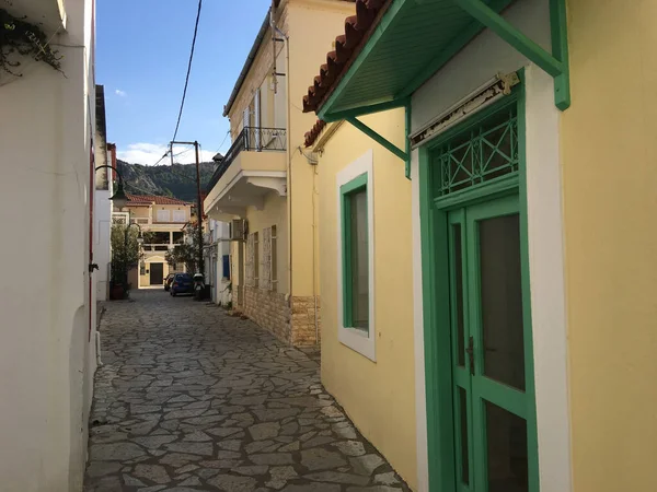 街のダウンタウン Limni Greece — ストック写真