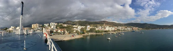 Panorama Ferry Porto Marmari Grécia — Fotografia de Stock