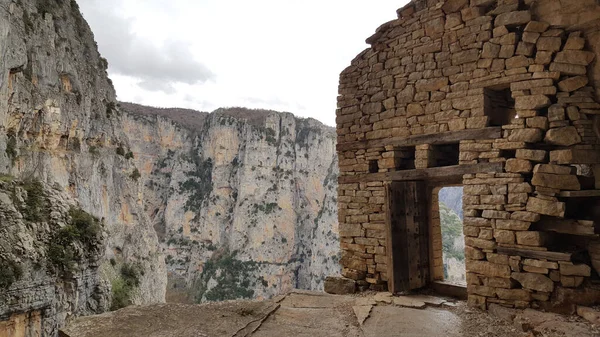 Gate Vid Klostret Saint Paraskevi Ett Övergivet Kloster Zagori Grekland — Stockfoto