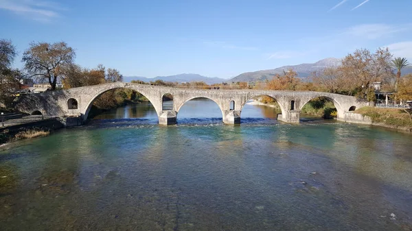 Ponte Gefira Arta Grécia — Fotografia de Stock