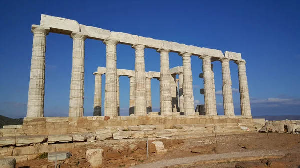 Tempio Poseidone Capo Sounio Grecia — Foto Stock