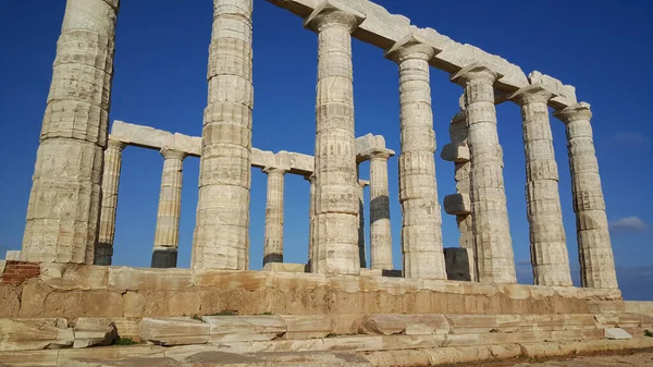 Tempio Poseidone Capo Sounio Grecia — Foto Stock