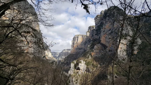 Gola Del Vikos Nelle Montagne Del Pindus Della Grecia Settentrionale — Foto Stock