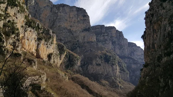 Vikos Gorge Pindus Bergen Norra Grekland — Stockfoto