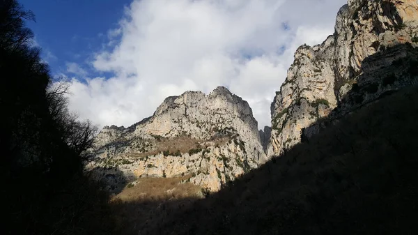 Vikos Gorge Pindus Bergen Norra Grekland — Stockfoto