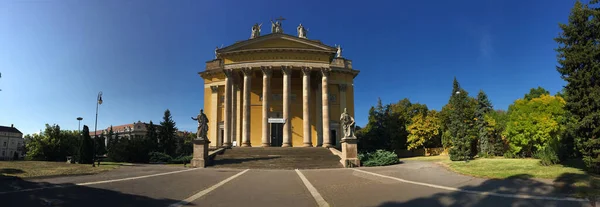 Panorama Dalla Cattedrale Basilica San Giovanni Apostolo Eger Ungheria — Foto Stock