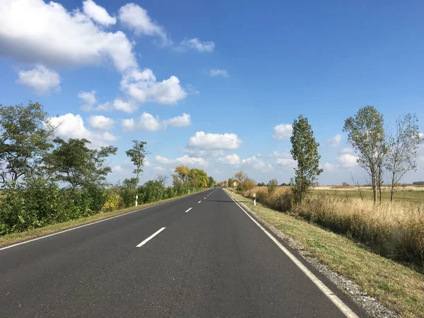 Driving Hortobagy National Park Hungary — Stock Photo, Image