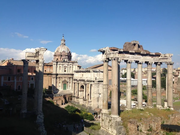 Santi Luca Martina Tempio Saturno Roma Itália — Fotografia de Stock