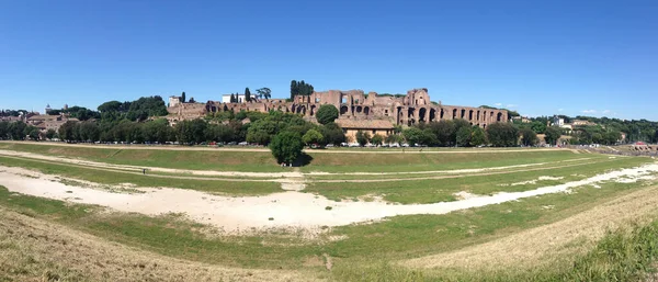 Circus Maximus Maradványai Egy Arénában Szekérversenyek Rómában Olaszország — Stock Fotó
