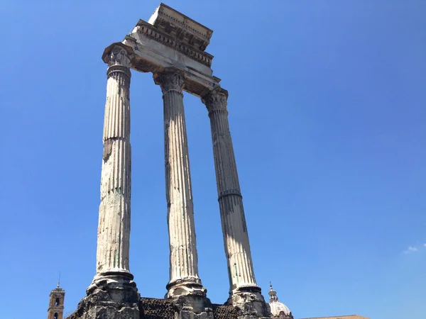 Tempio Dei Dioscuri Roma — Foto Stock