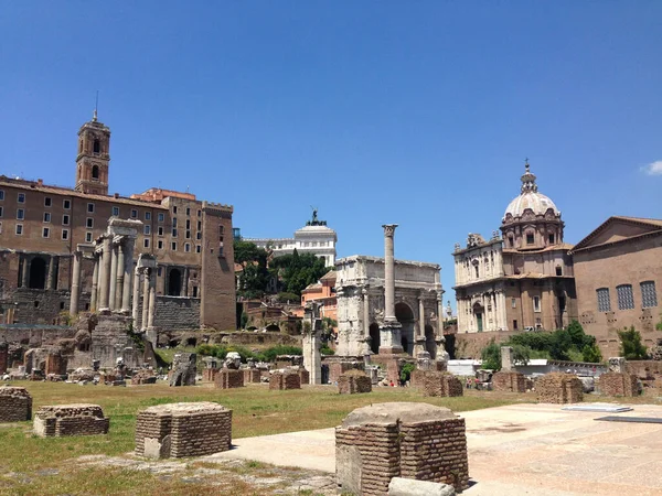 Fórum Romano Itália Roma — Fotografia de Stock