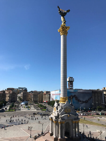 Площадь Независимости (Майдан Независимости) в Киеве Украина
