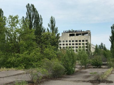 Pripyat, Ukrayna 'da terk edilmiş Polissya Oteli