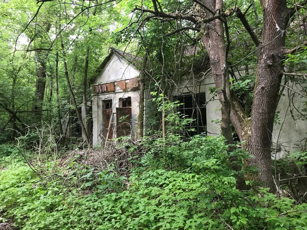 Forladt Hus Nær Tjernobyl Ukraine - Stock-foto