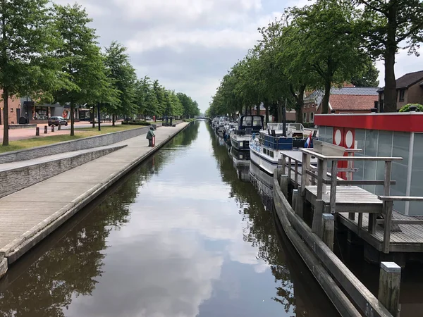 Estátua Krinkiespijer Kringetjesspuwer Stadskanaal Groningen Países Baixos — Fotografia de Stock