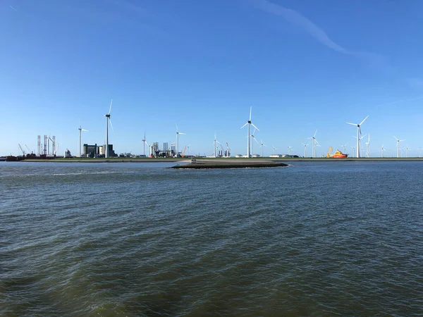 Windmills Eemshaven Groningen Netherlands — Stock Photo, Image