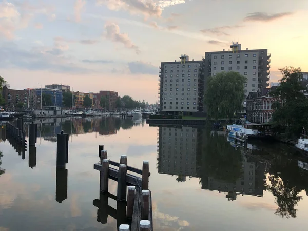 Oosterhaven Groningenu Nizozemsko — Stock fotografie