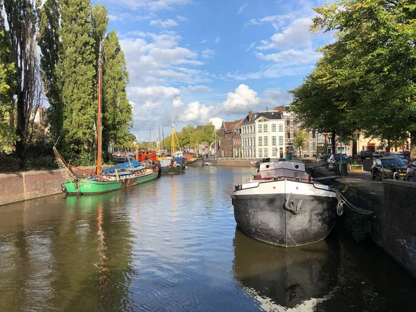 Noorderhaven Groningenu Nizozemsko — Stock fotografie