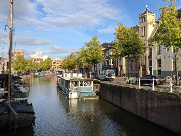 Canal Groningen Nizozemsko — Stock fotografie