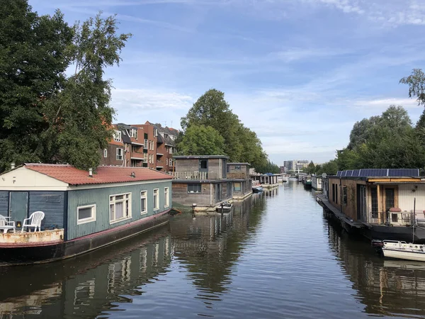 Canal Groningen Paesi Bassi — Foto Stock