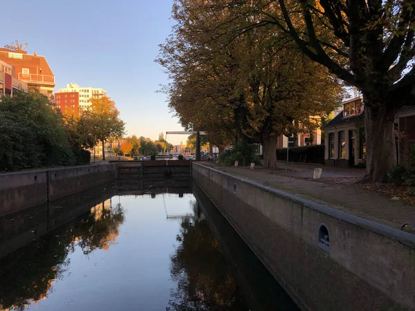 Zámek Kanálu Groningenu Nizozemsko — Stock fotografie
