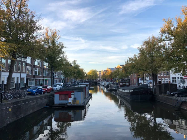 Canal Groningen Países Bajos — Foto de Stock