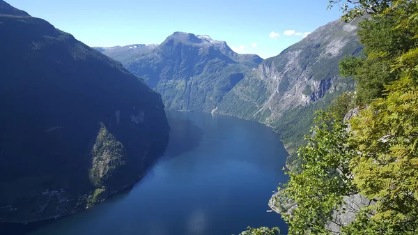 Die Landschaft Des Geiranger Fjords Norwegen — Stockfoto