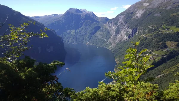 Die Landschaft Des Geiranger Fjords Norwegen — Stockfoto